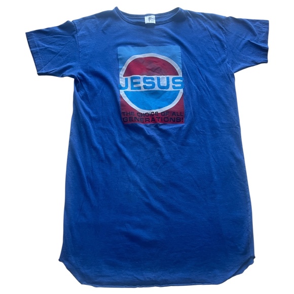 90s Vintage Parody Shirt Pepsi Jesus The Choice Of The All Generations! One Size - Picture 1 of 15